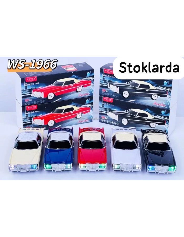 WS-1966 Cadillac 1966 Klasik Araba Bluetooth Hoparlör | Nostaljik Premium Toptan