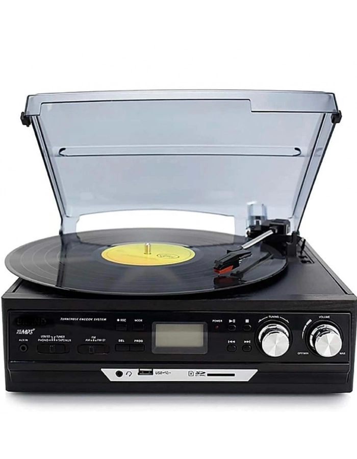 Knstar KN 37 Nostaljik Pikap Bluetoothlu Retro Plak Çalar Kaset USB SD Radyo Hoparlörlü Ahşap Müzik Seti