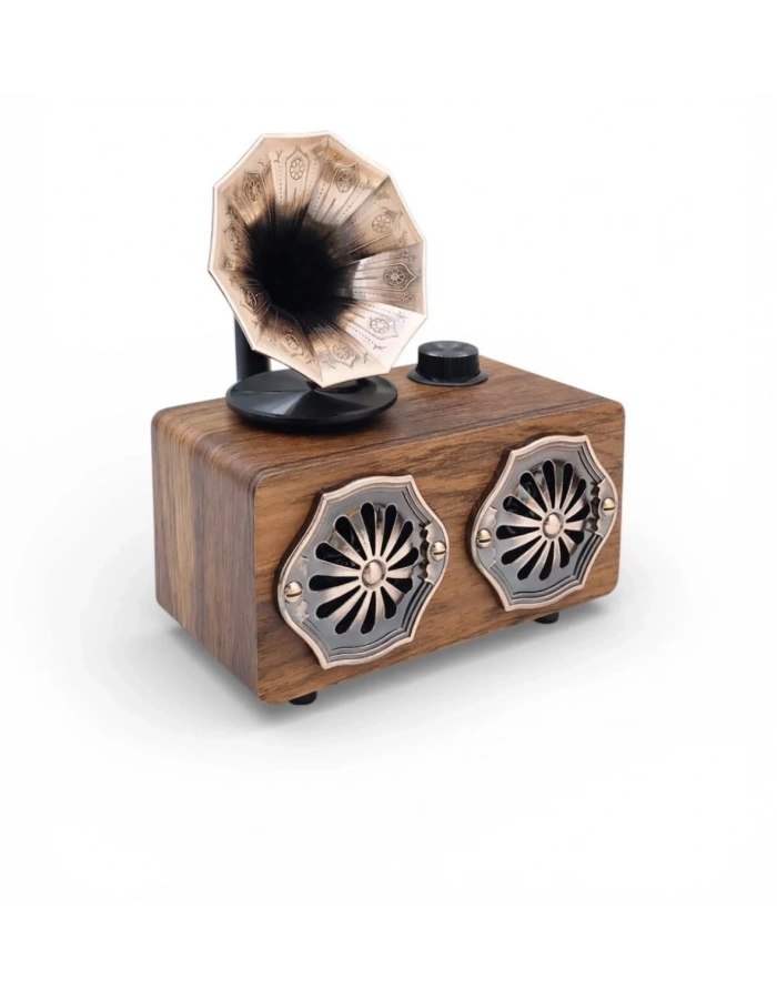 NNS NS-801BT Nostaljik Radyo Bluetooth Gramofon Tasarım Dekoratif Radyo Toptan