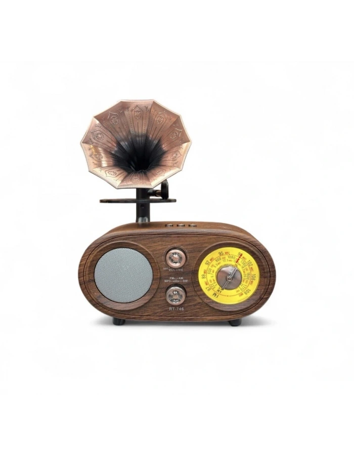 NNS NS-803BT Nostaljik Radyo Bluetooth Gramofon Tasarım Dekoratif Toptan