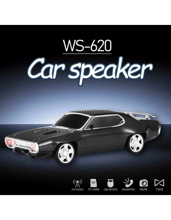 WS-620 Oto Tasarımlı Bluetooth Hoparlör Nostaljik Araba Speaker 4 Renk Toptan Satış