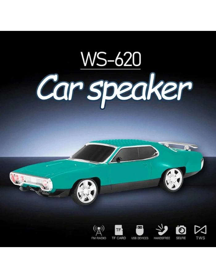 WS-620 Oto Tasarımlı Bluetooth Hoparlör Nostaljik Araba Speaker 4 Renk Toptan Satış