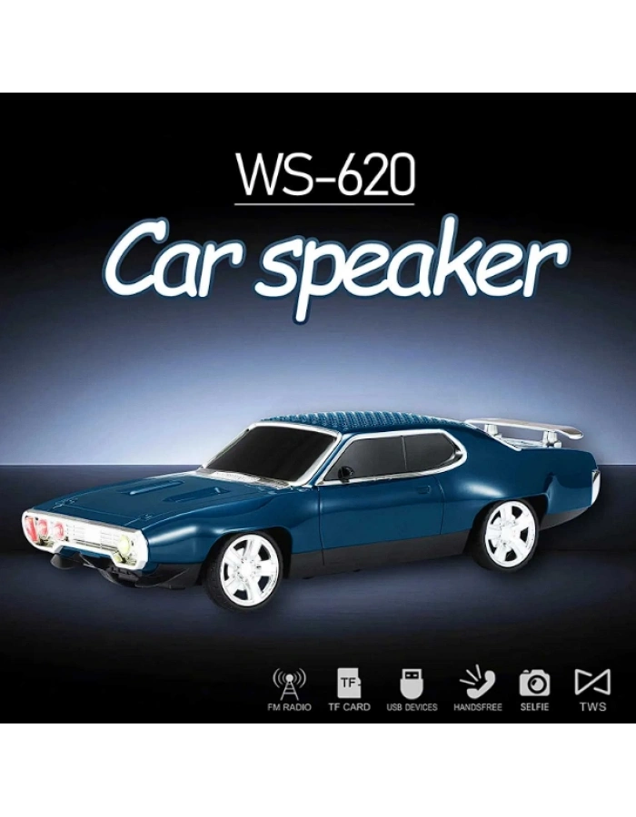 WS-620 Oto Tasarımlı Bluetooth Hoparlör Nostaljik Araba Speaker 4 Renk Toptan Satış