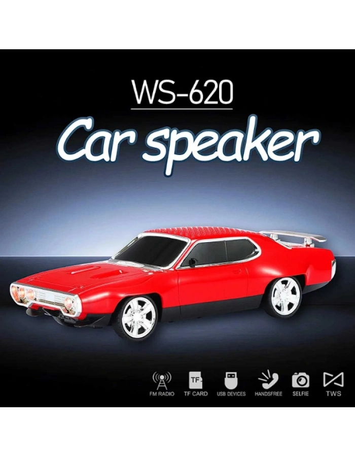WS-620 Oto Tasarımlı Bluetooth Hoparlör Nostaljik Araba Speaker 4 Renk Toptan Satış