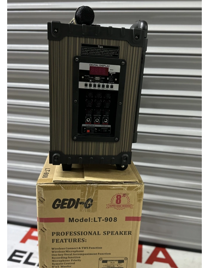 EMRTECH LT-908 Karaoke Bluetooth Hoparlör Mikrofonlu Süper Bass Toptan