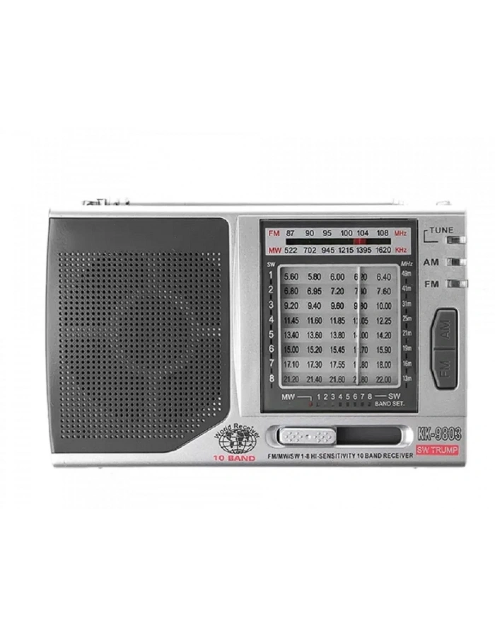 Kchibo KK-9803 Pilli Cep Radyosu 10 Bant FM MW SW Deprem Radyosu Toptan