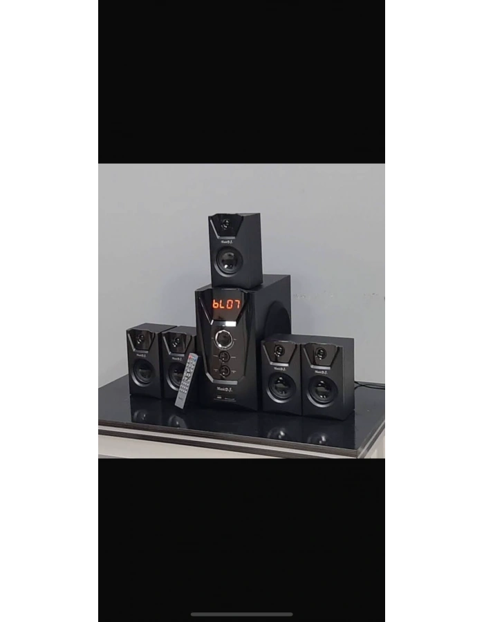 Music D.J. 5.1 Ses Sistemi 80W Bluetooth FM Radyo Ev Sinema Toptan MD 9500