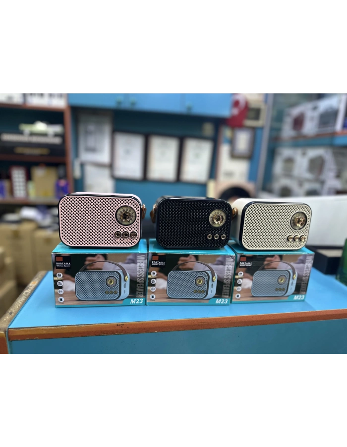 NNS M23 Retro Bluetooth Hoparlör Taşınabilir Kablosuz Speaker TF Kart Destekli