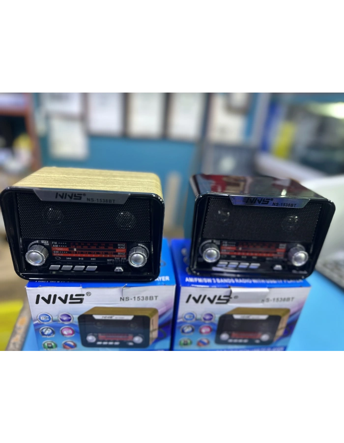 NNS NS-1538BT Taşınabilir Nostaljik Radyo Bluetooth Hoparlör Toptan