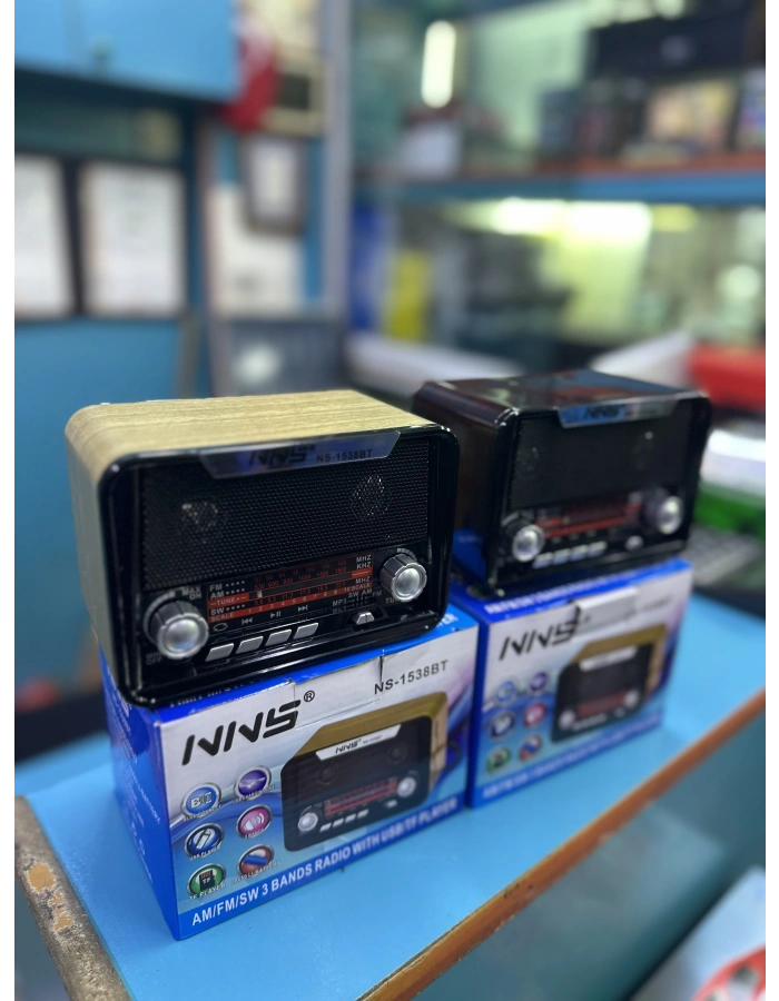 NNS NS-1538BT Taşınabilir Nostaljik Radyo Bluetooth Hoparlör Toptan