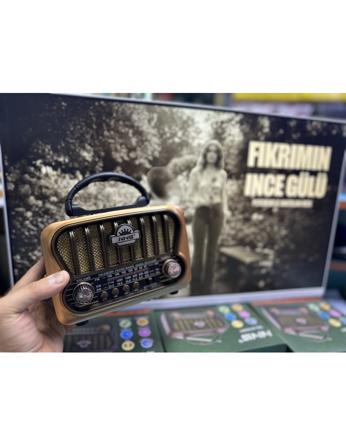NNS NS-8109BT Taşınabilir Nostaljik Radyo Bluetooth Hoparlör Toptan