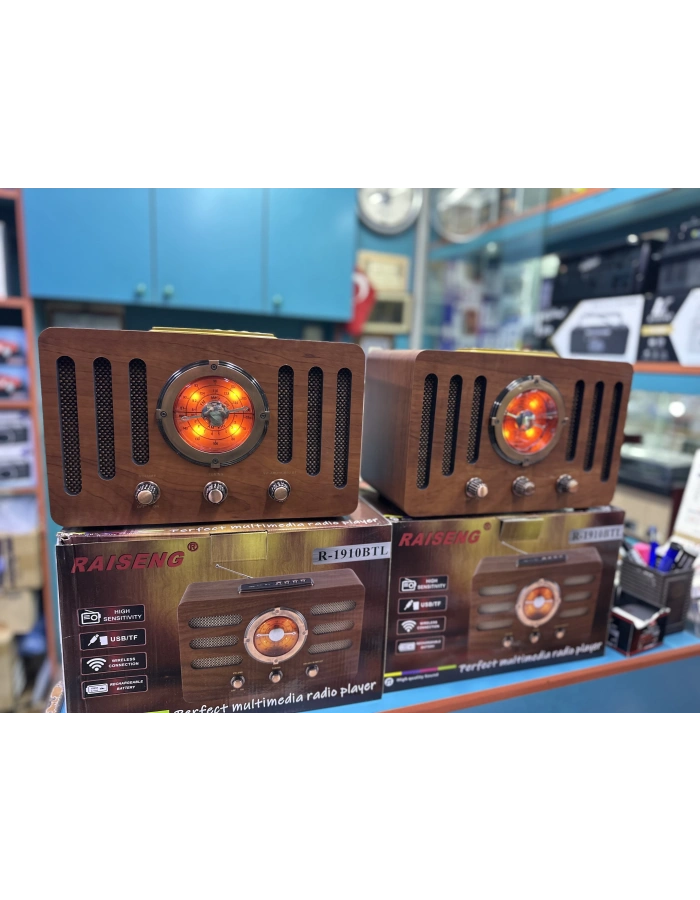 R-1910 Nostaljik Masaüstü Radyo Bluetooth FM Dekoratif Toptan