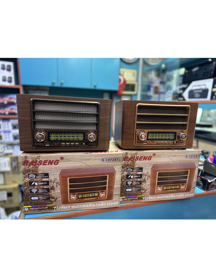 R-1972 Nostaljik Masaüstü Radyo Bluetooth FM Dekoratif Toptan
