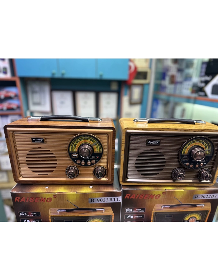 R-9022 Nostaljik Masaüstü Radyo Bluetooth FM Dekoratif Toptan