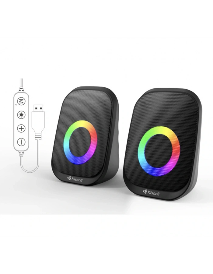 PC hoparlörü 1+1 Bluetoothlu USB girişli
