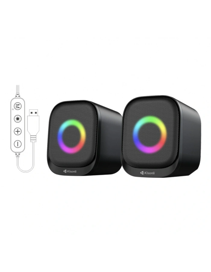 PC hoparlörü 1+1 Bluetoothlu USB girişli