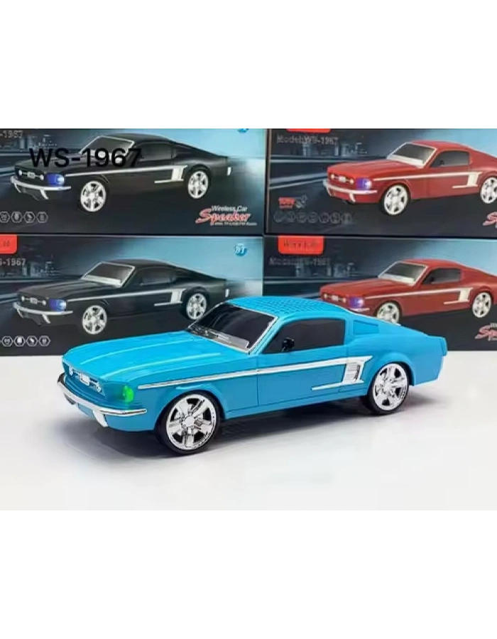 WS-1967BT Ford Mustang GT 1967 Klasik Araba Şeklinde Bluetooth Hoparlör