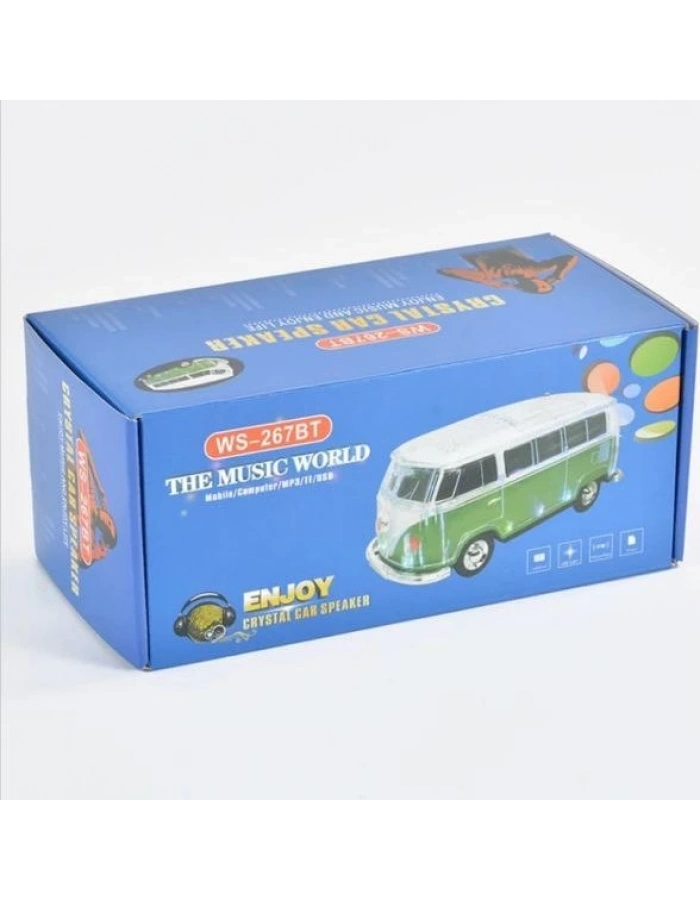 WS-267BT Vosvos T1 Minibüs Bluetooth Hoparlör Klasik Model