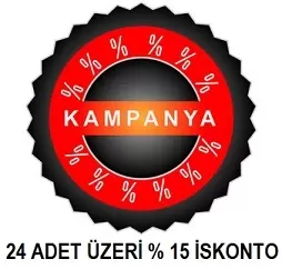 24 ADET ÜZERİ %15 İSKONTO