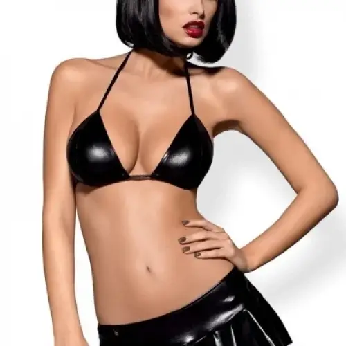 Fantazi Siyah Mini Etekli Takım