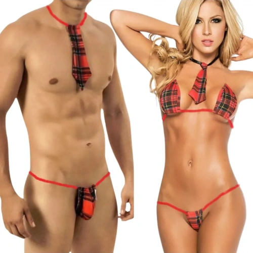 Fantezi Çiftlere Özel Liseli Kostüm ( Erkek ve Kadın )