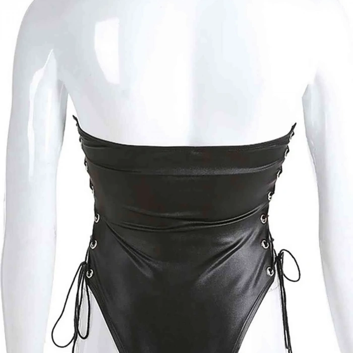 Fantezi Parlak Görünümlü Seksi Body Fantezi babydoll