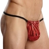 Fantazi Kımızı Lame Erkek String-Tanga