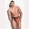 Fantezi Erkek Aşk Kırmızısı Seksi Metalli Tanga – String