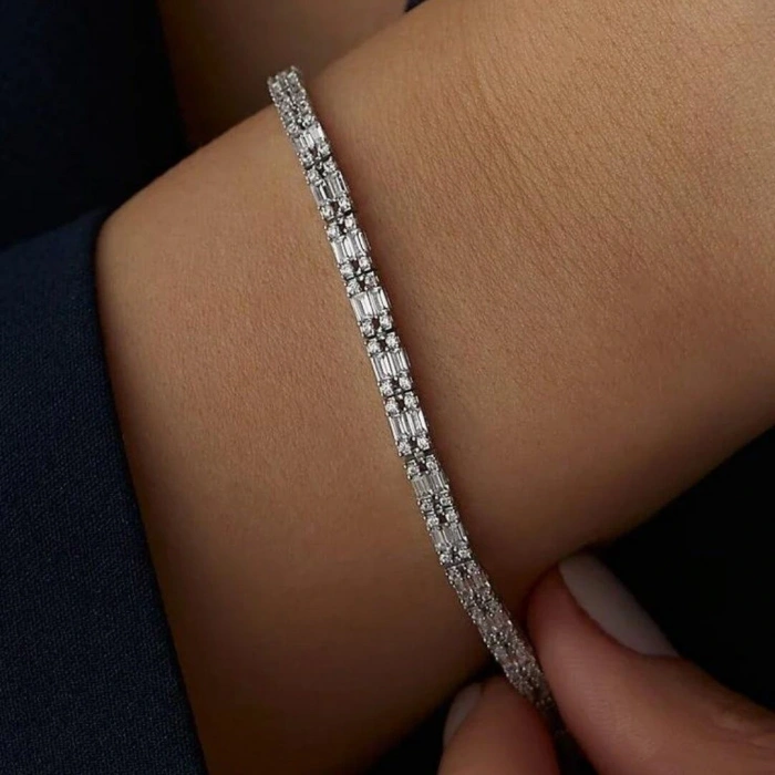 14 Ayar Altın Baget Su Yolu Bileklik