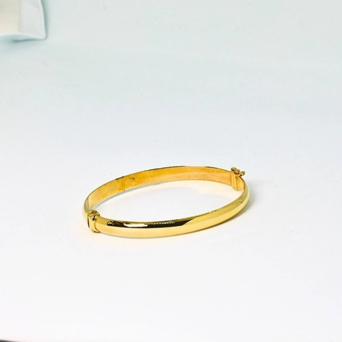 14 Ayar Altın Bilezik Kelepçe