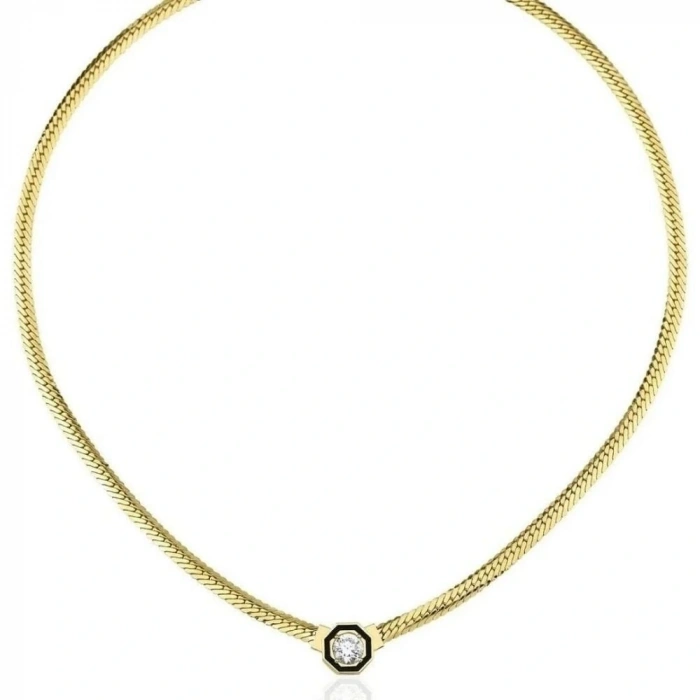 14 Ayar Altın İtalyan Ezme Çağla Zincir