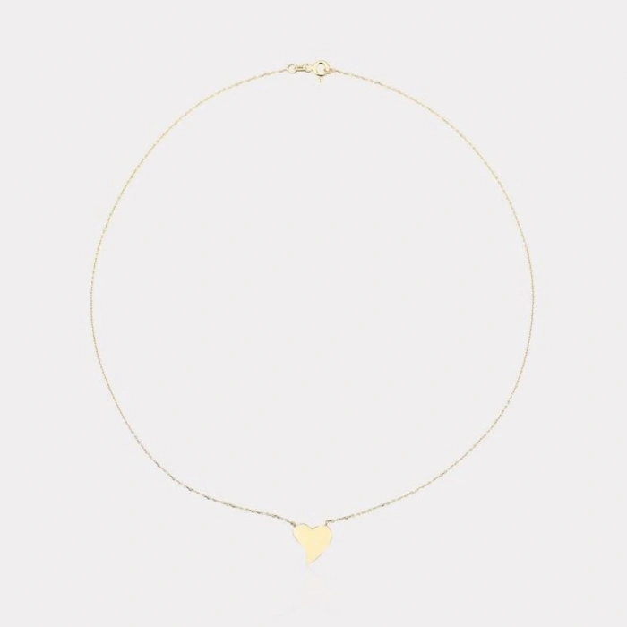 14 Ayar Altın Kalp Kolye