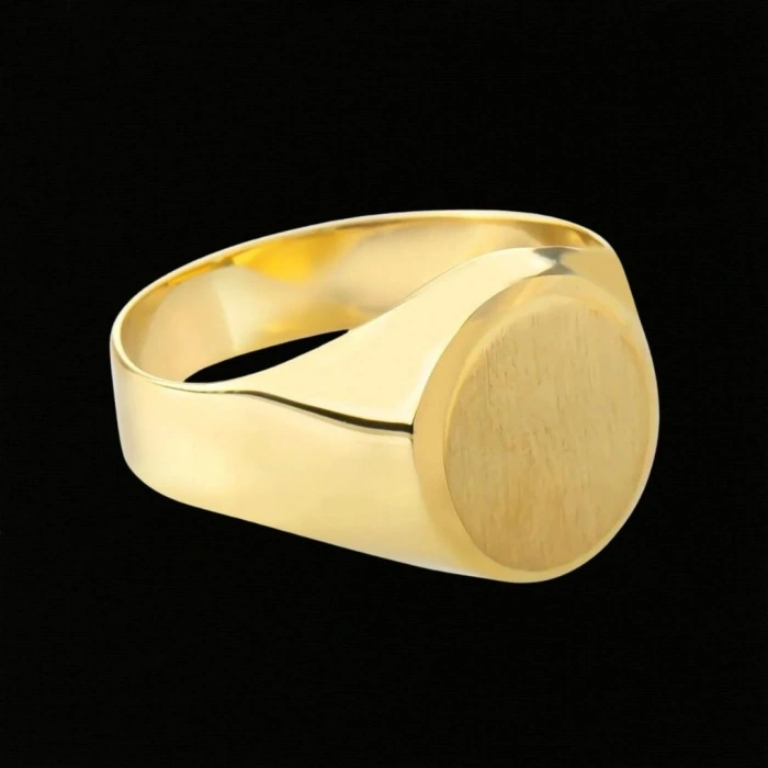 14 Ayar Altın Sade Erkek Yüzüğü