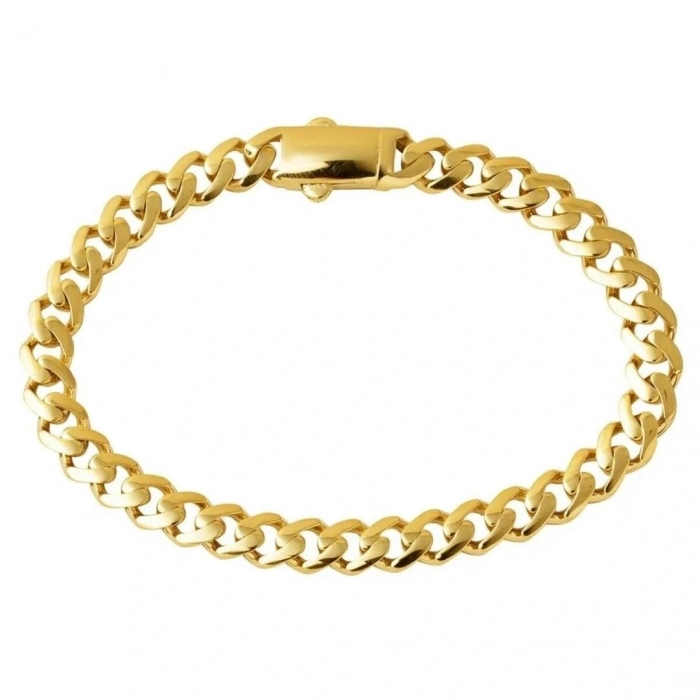 14 Ayar Altın Sade Gurmet Bileklik