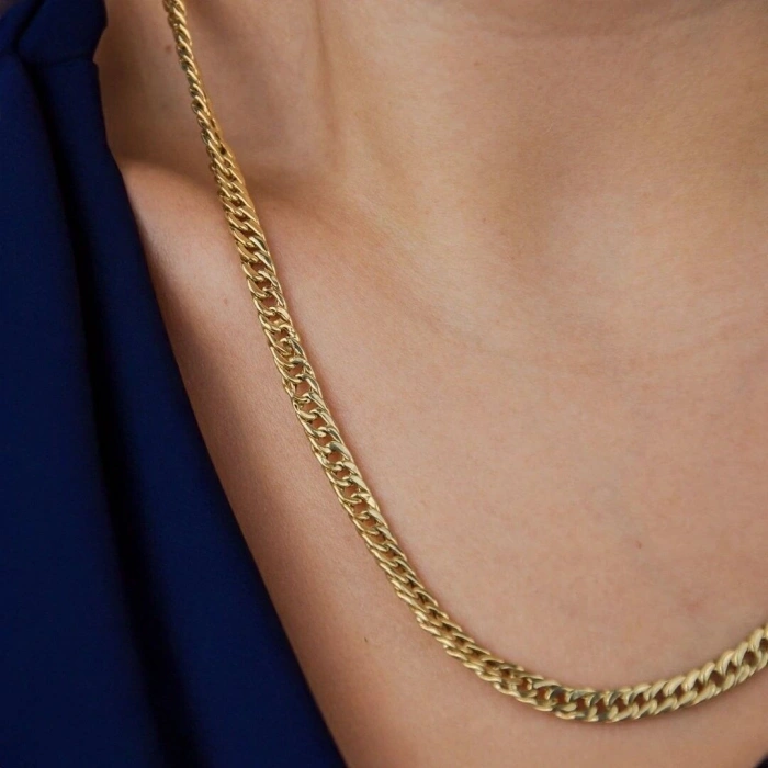 14 Ayar Altın Süzme Gurmet Zincir