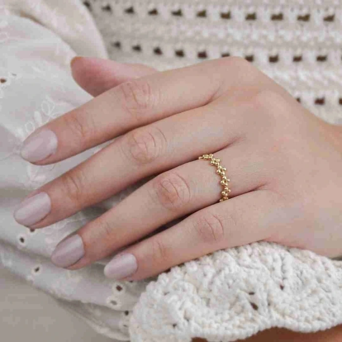 14 Ayar Altın Toplu Eklem Yüzük