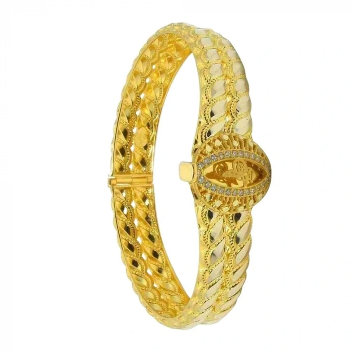 14 Ayar Altın Trabzon Hasır Kelepçe