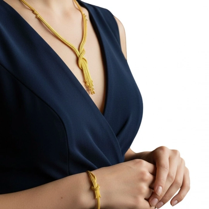 Altın Damla Kalze Set Takımı