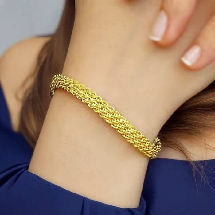 Altın Halat Bileklik