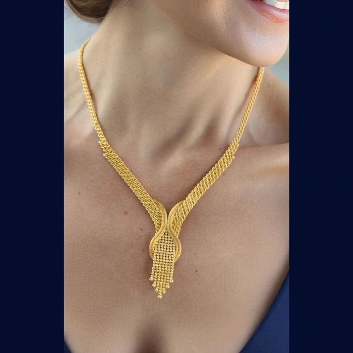 Altın Lale Örgü Mesh Set