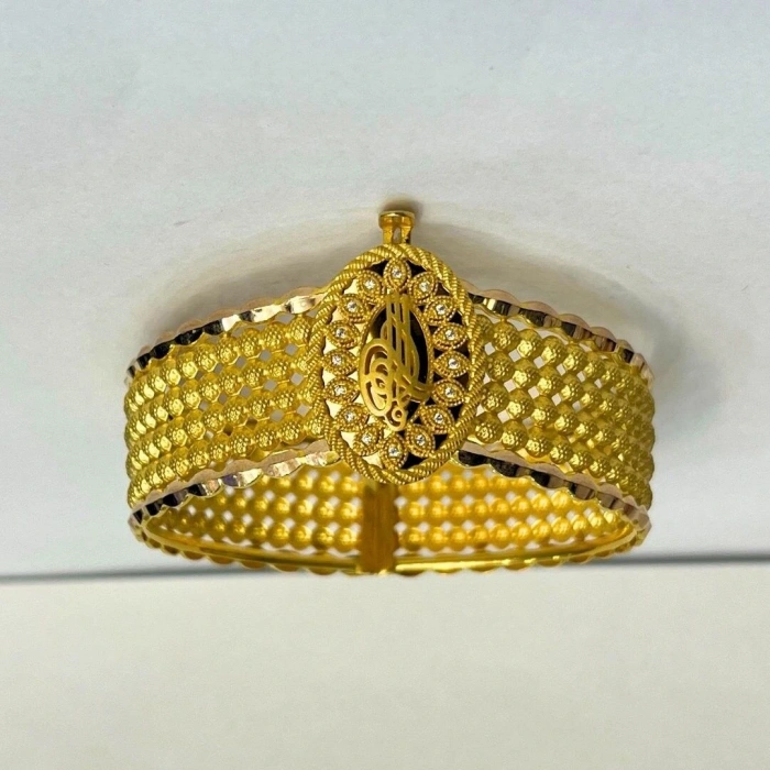 Sarı Altın Tuğralı Fantezi Kelepçe