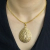14 Ayar Altın Pullu Zincirli Kolye