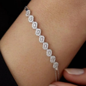 14 Ayar Altın Baget Zincirli Su Yolu Bileklik