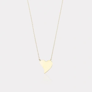 14 Ayar Altın Kalp Kolye