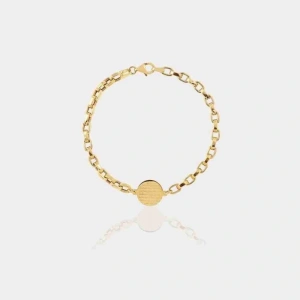 14 Ayar Altın Plakalı Çocuk Bilekliği