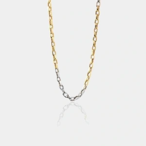 14 Ayar Erkek Renkli Altın Zincir 55 cm