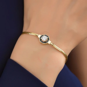 Altın Çağla Balıksırtı Bileklik