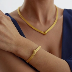 Altın Üçlü Düğüm Kalze Set