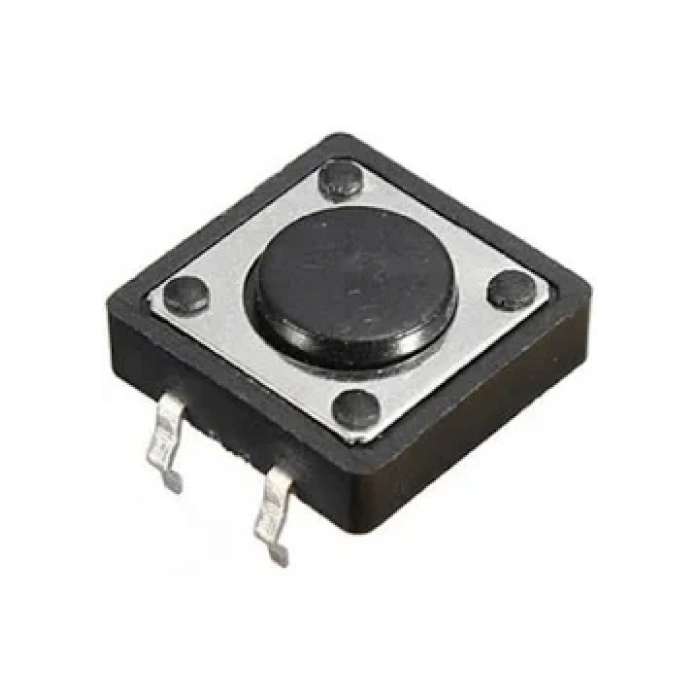 Powermaster  12x12x3 Mm 4 Pinli Tact Switch Yuvarlak Buton