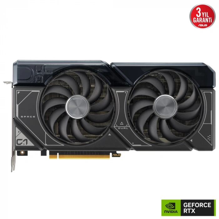 ASUS DUAL-RTX4070S-O12G-WHITE SUPER 12GB Geforce RTX4070S GDDR6X 192bit HDMI 3xDP 16x Ekran Kartı (Beyaz)